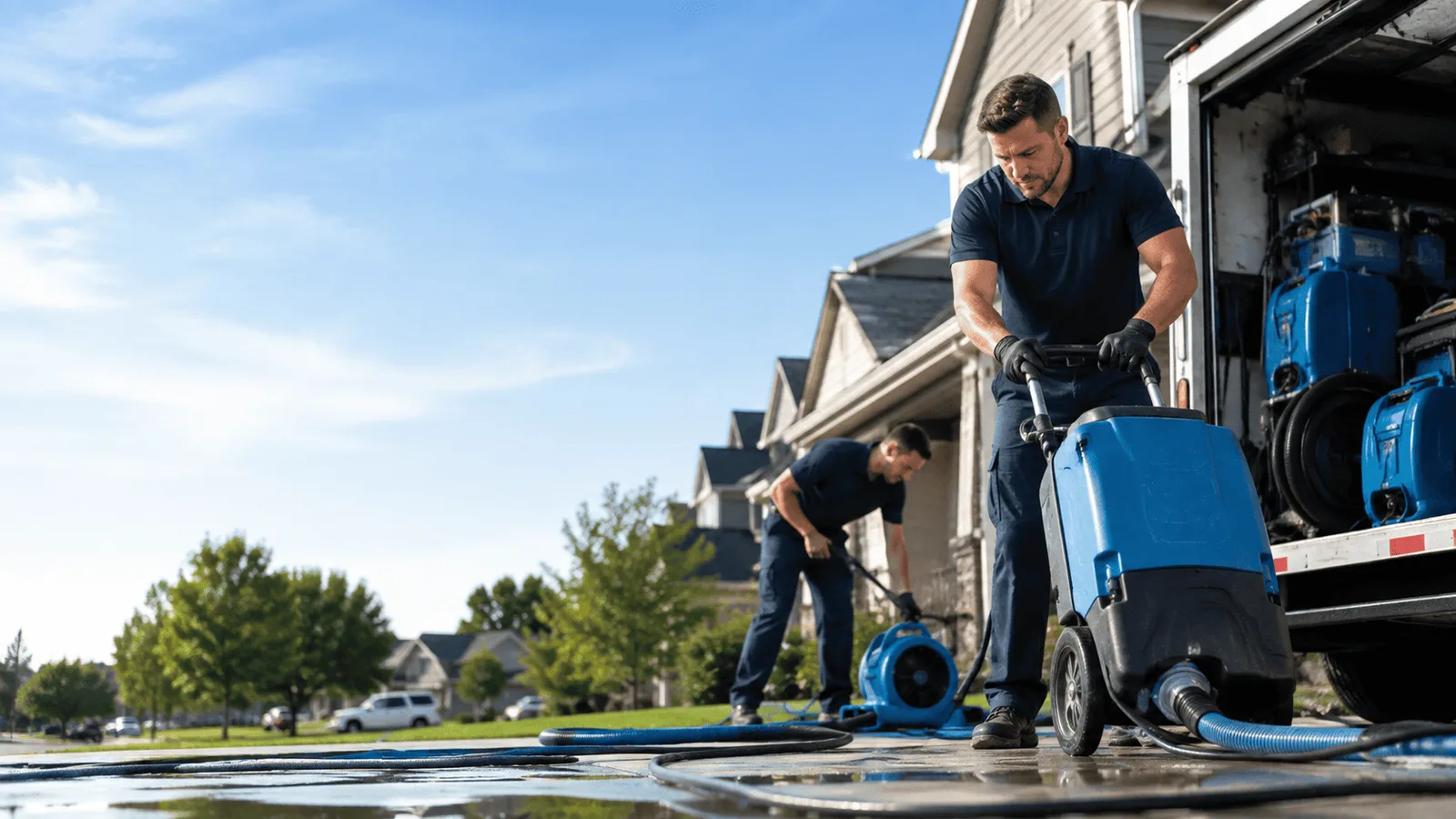 Dehumidification being performed in Grove City, PA